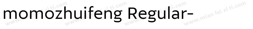 momozhuifeng Regular字体转换